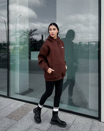 All Day Chill Hoodie - Brown