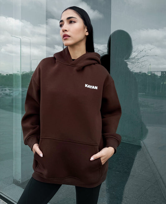 All Day Chill Hoodie - Brown