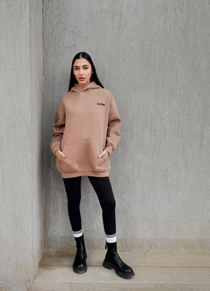 All Day Chill Hoodie - Light Taupe